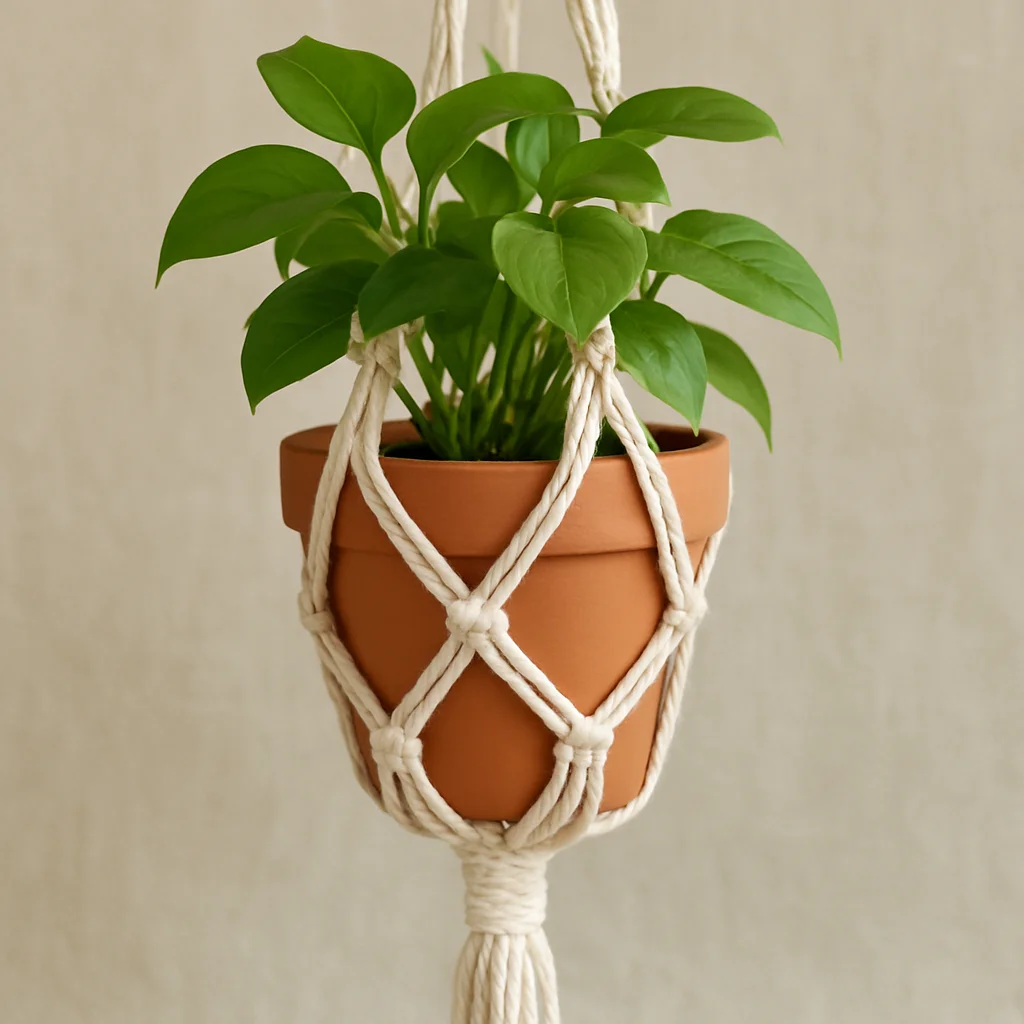 Botanical Macrame Plant Hanger